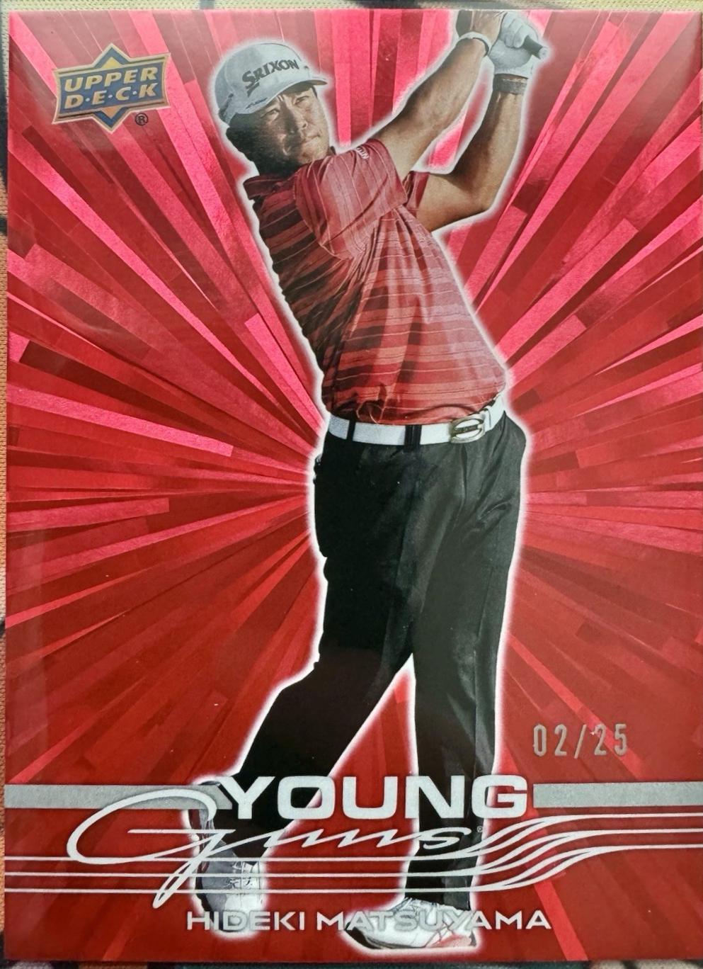 Hideki Matsuyama [Outburst Red Young Guns] #102