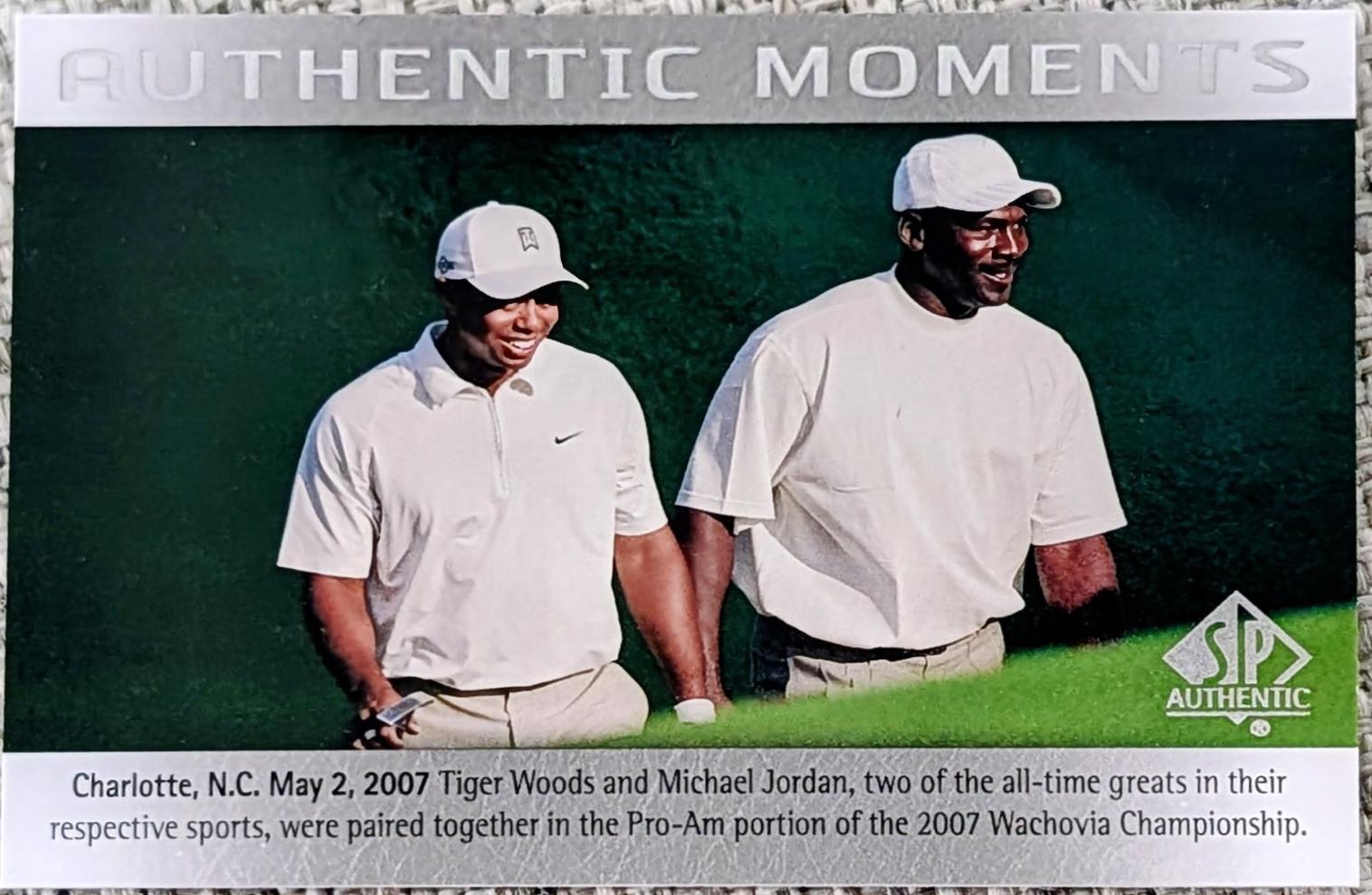 Tiger Woods / Michael Jordan [Authentic Moments Autograph] #69