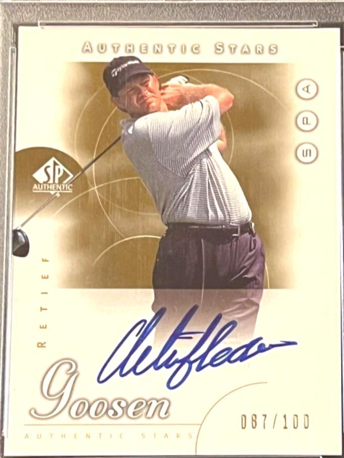 Retief Goosen [Gold Authentic Stars Autograph] #78