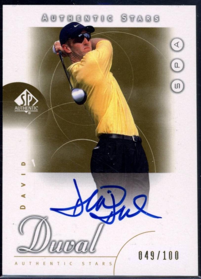 David Duval [Gold Authentic Stars Autograph] #46
