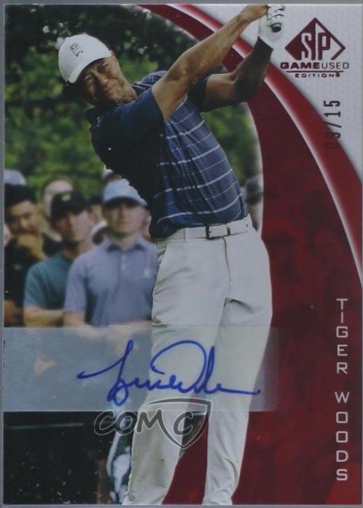 Tiger Woods [Red Autograph] #1