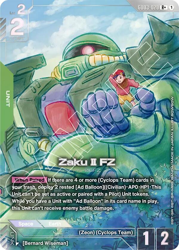 Zaku II FZ [R+ Holo] #GD03-020
