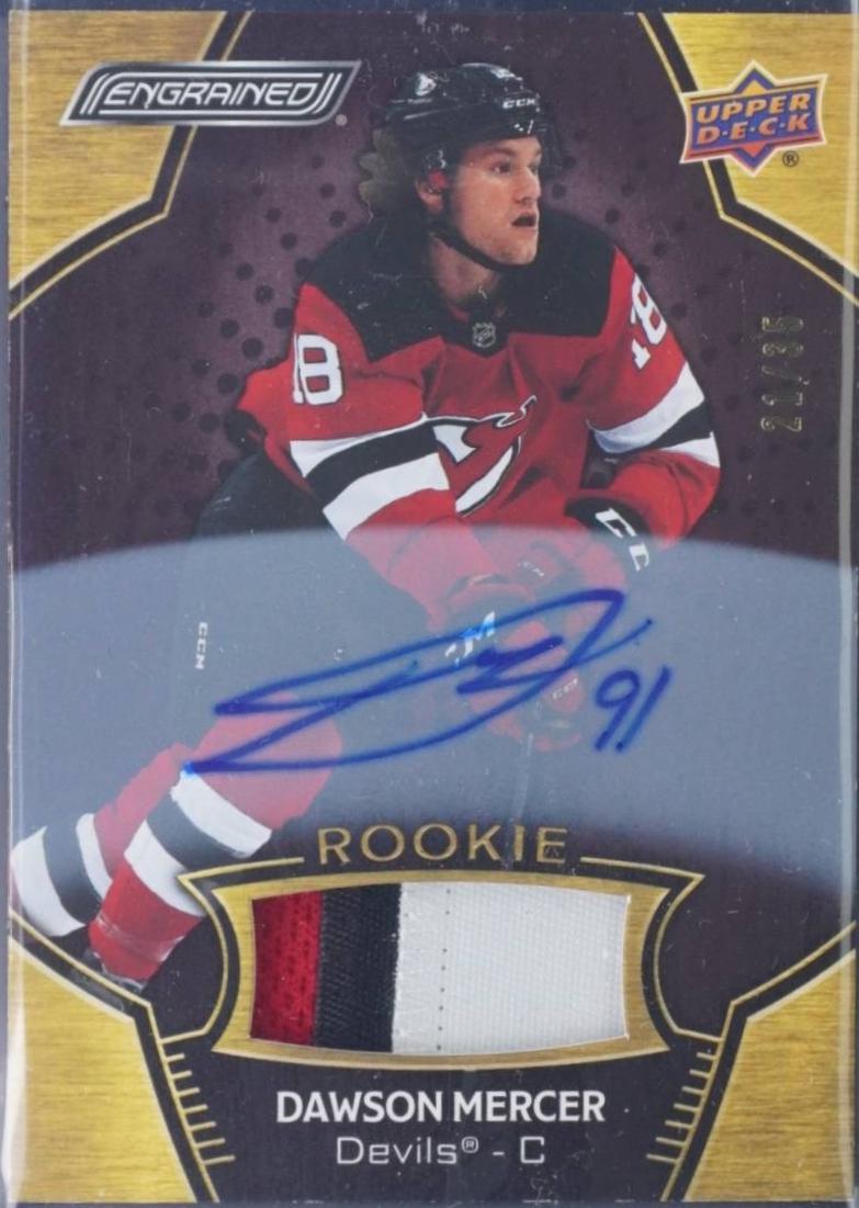 Dawson Mercer [Mahogany Autograph Memorabilia] #198