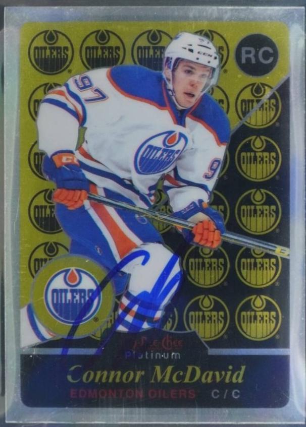 Connor McDavid [Rainbow Blue Autograph] #R97