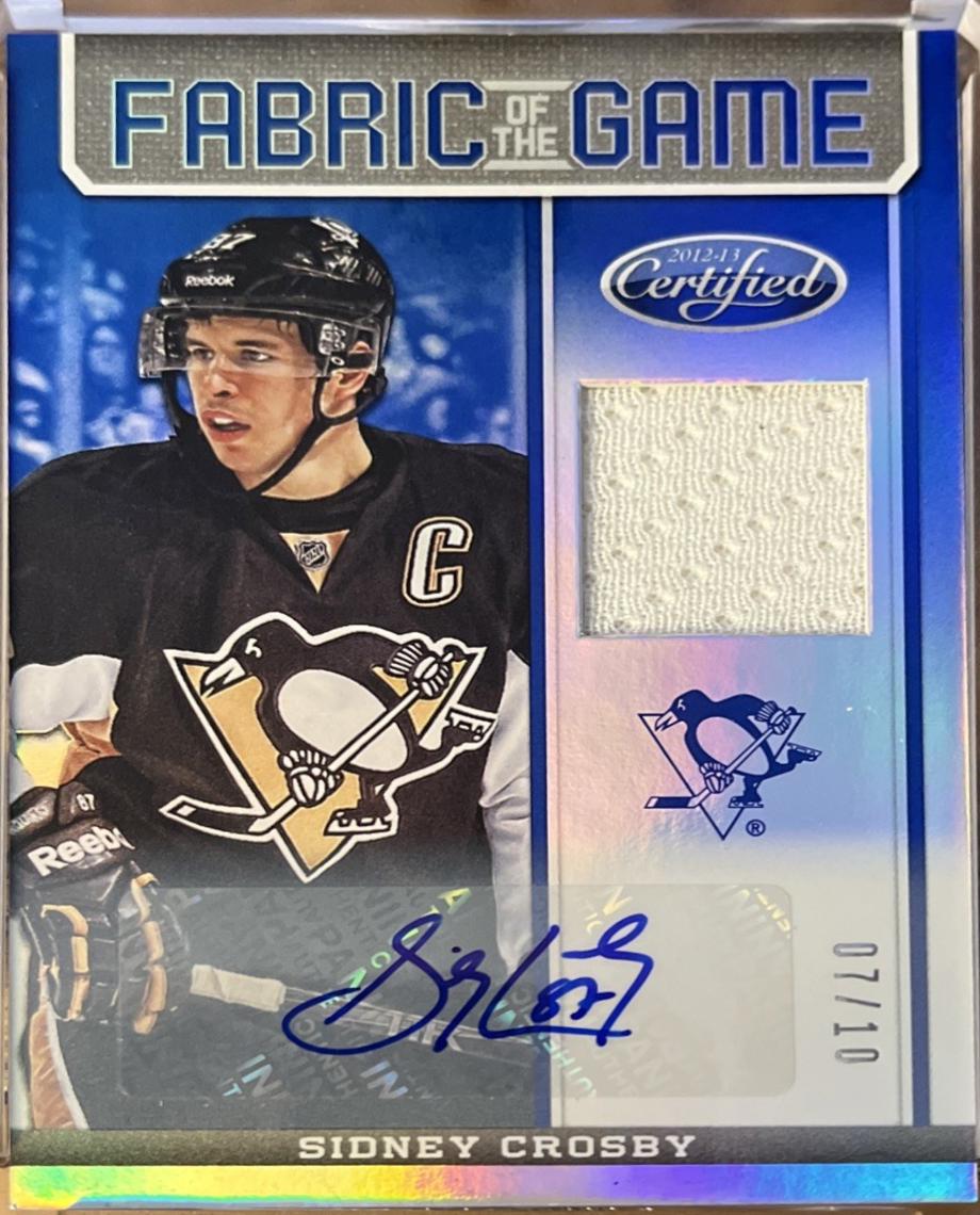 Sidney Crosby [Mirror Blue Jersey Autograph] #FOG-SC