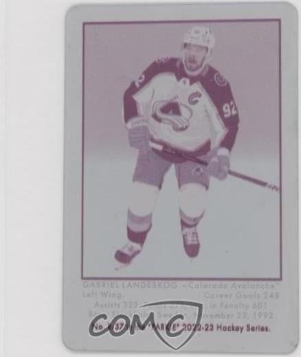 Gabriel Landeskog [Printing Plate] #R-37