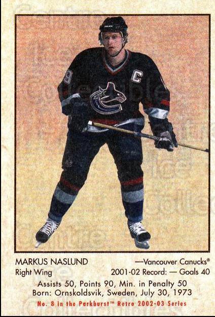 Markus Naslund #8