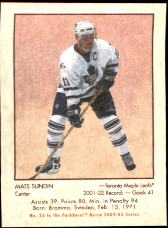 Mats Sundin #23