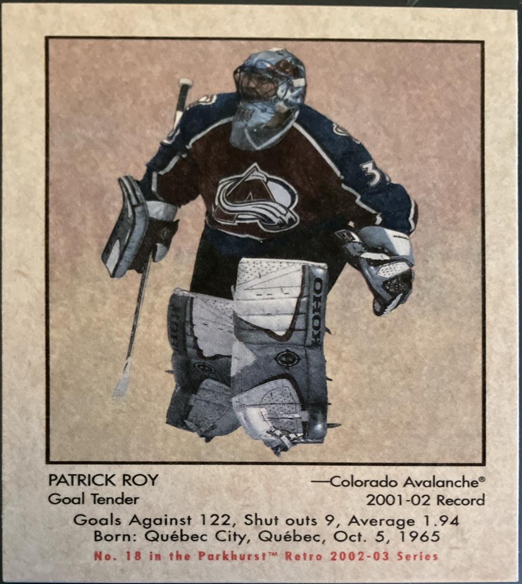 Patrick Roy [Mini] #18