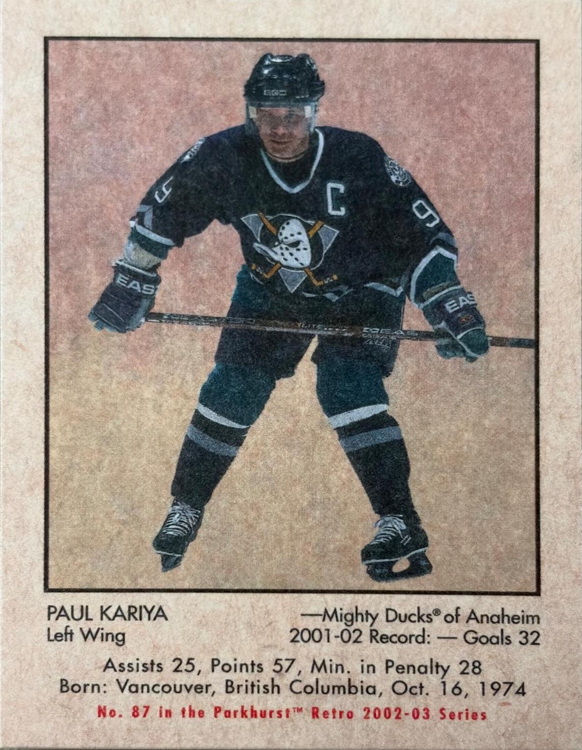 Paul Kariya #87