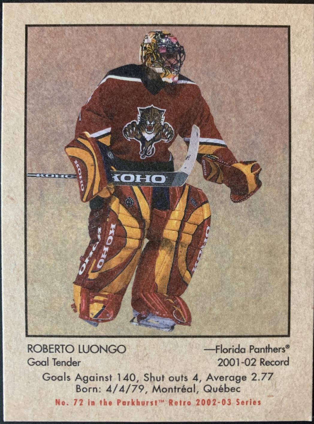 Roberto Luongo #72