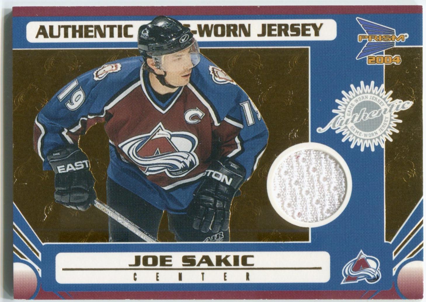 Joe Sakic [Patch Game-Worn Jersey] #112