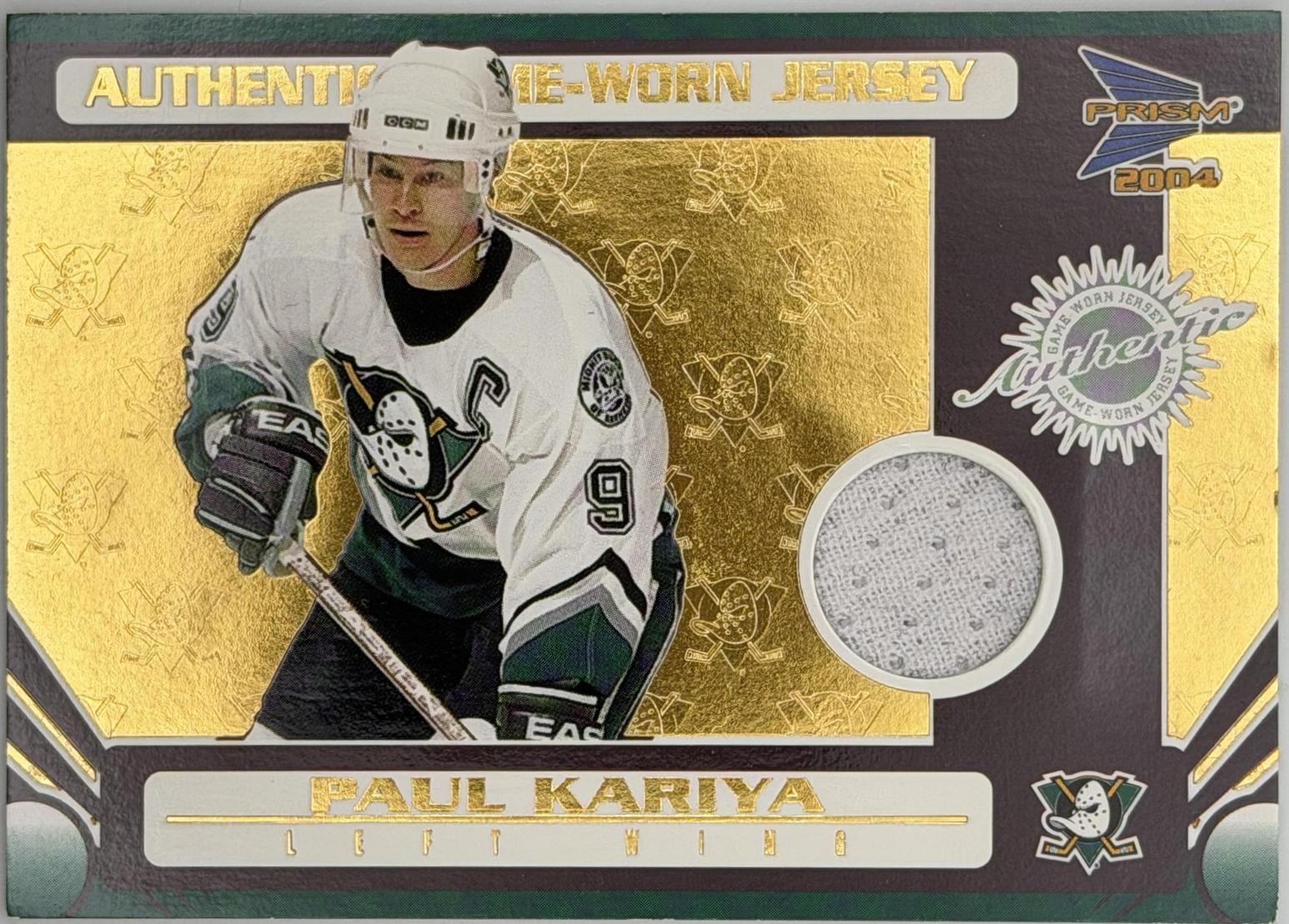Paul Kariya [Patch Game-Worn Jersey] #101