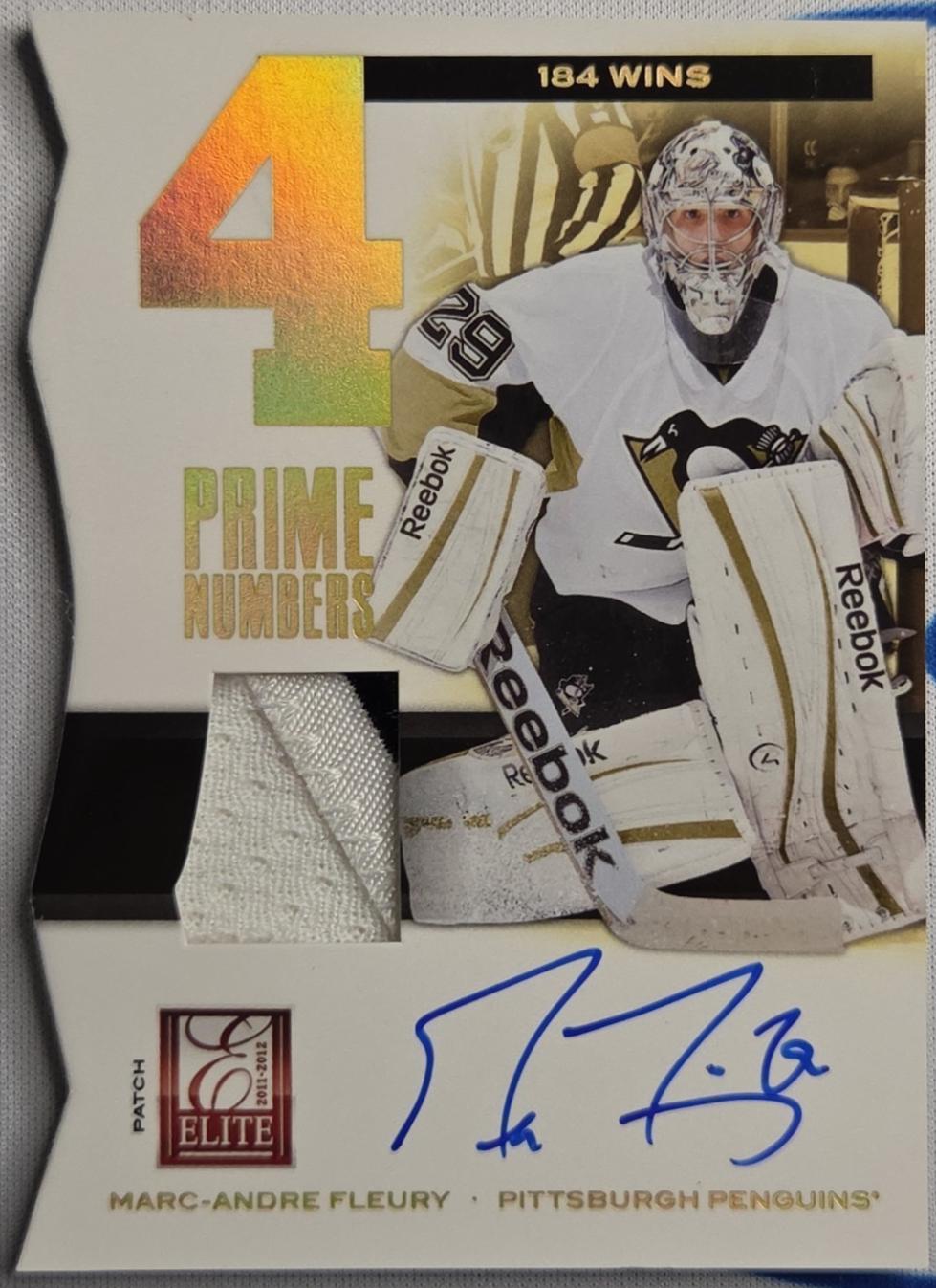 Marc-Andre Fleury [Patch Autograph] #24
