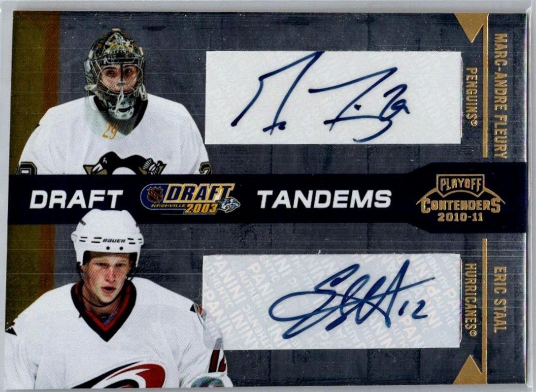 Marc-Andre Fleury / Eric Staal [Autograph] #17