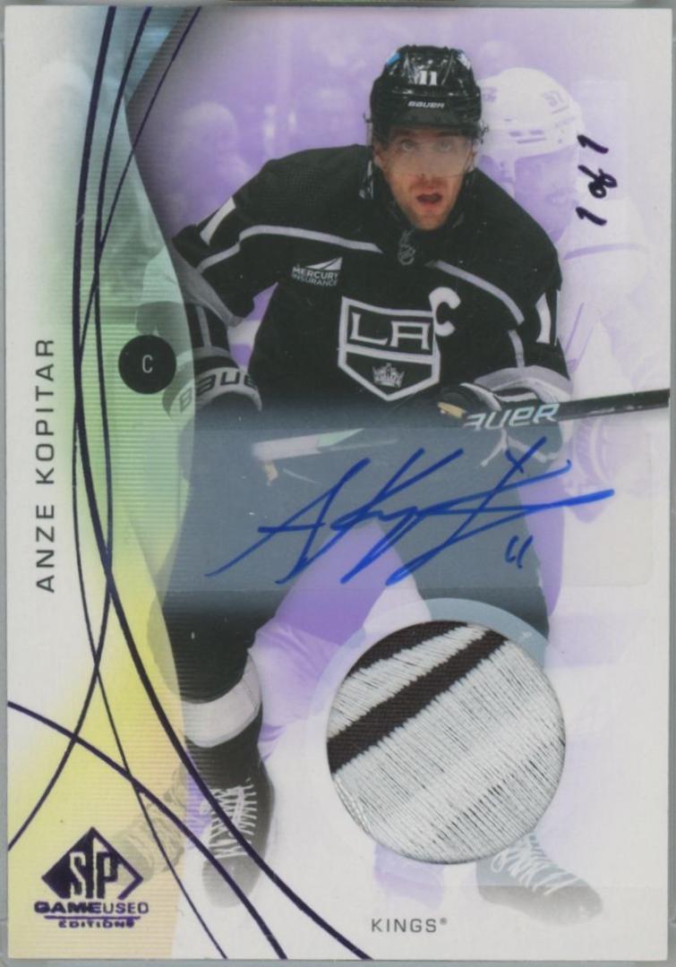 Anze Kopitar [Purple Auto Sponsor Logo Patch] #72