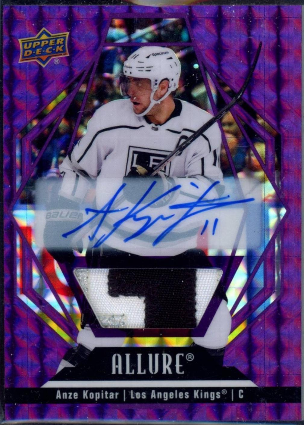 Anze Kopitar [Purple Diamond Autograph Patch] #88
