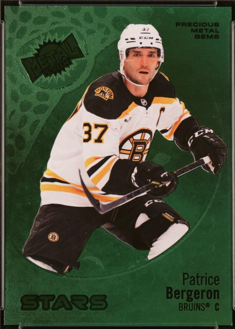 Patrice Bergeron [Precious Metal Gems Green] #114