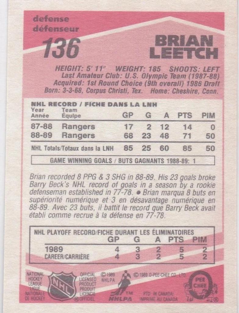 Brian Leetch [Tembec] #136