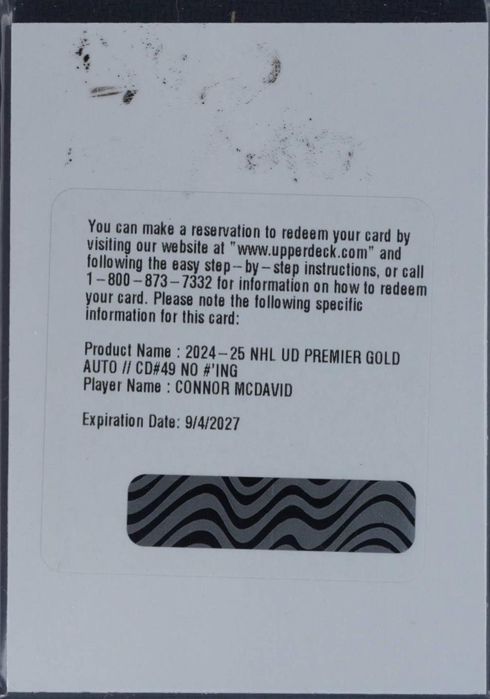 Connor McDavid [Gold Autograph] #49