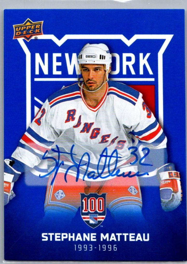 Stephane Matteau [Blue Autograph] #51