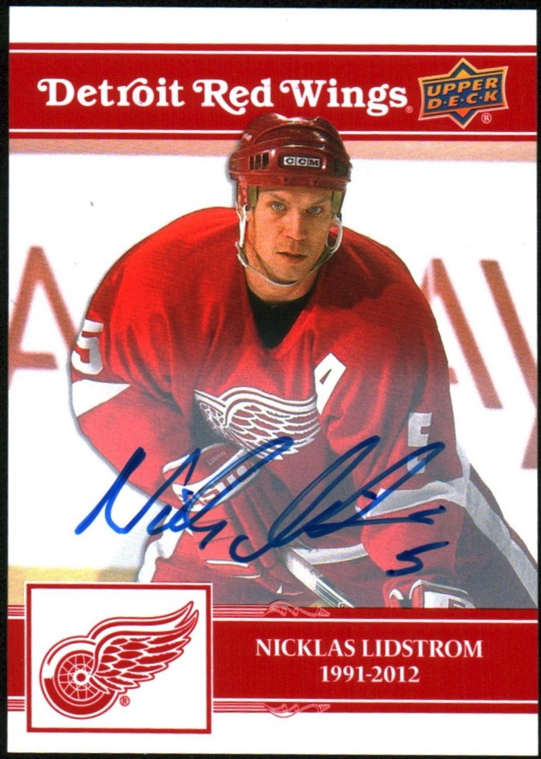 Nicklas Lidstrom [Gold Autograph] #1