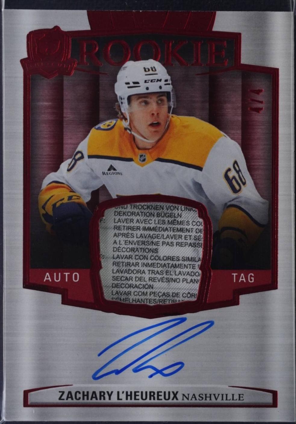 Zachary L'Heureux [Auto Red Foil Tag] #184