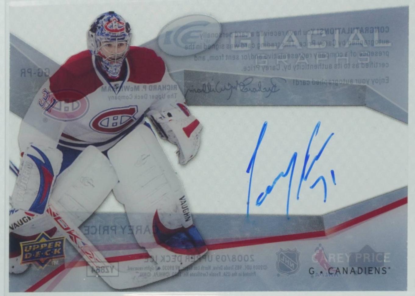 Carey Price [Autograph] #GG-PR