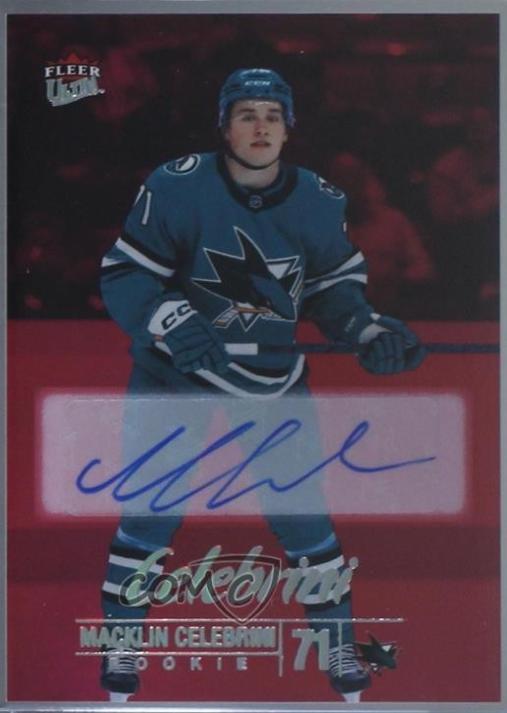 Macklin Celebrini [Red Foil Autograph] #212