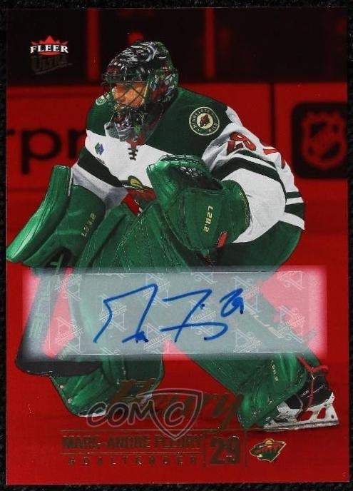 Marc-Andre Fleury [Red Foil Autograph] #90