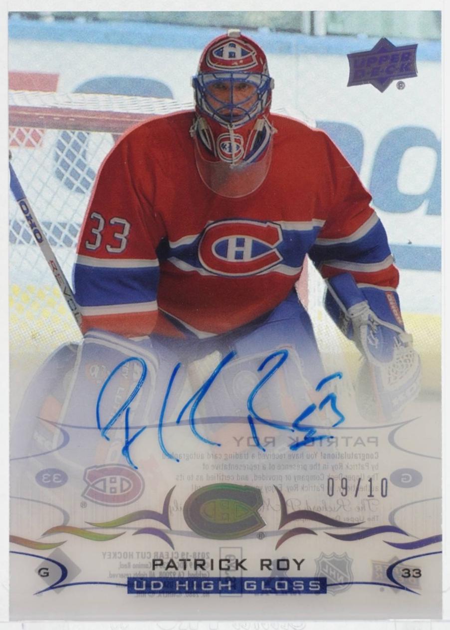 Patrick Roy [High Gloss Autograph] #CC-PR