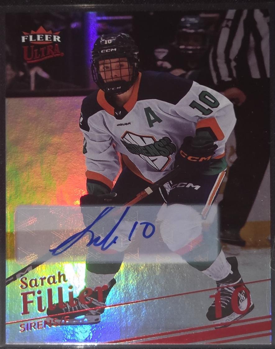 Sarah Fillier [Red Rainbow Autograph] #10