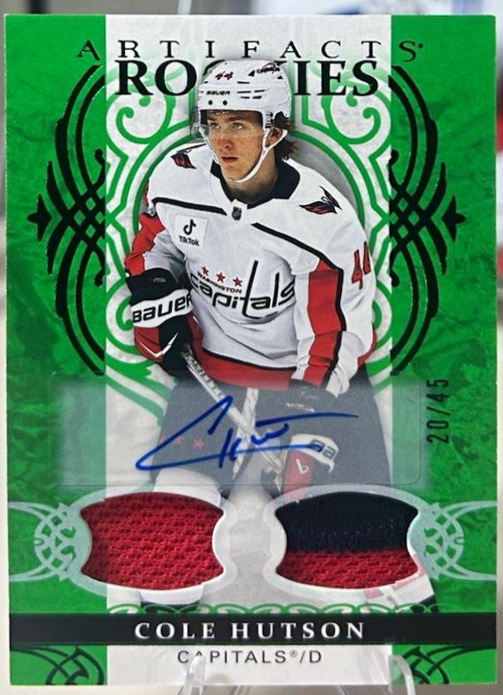 Cole Hutson [Emerald Material Autograph] #192