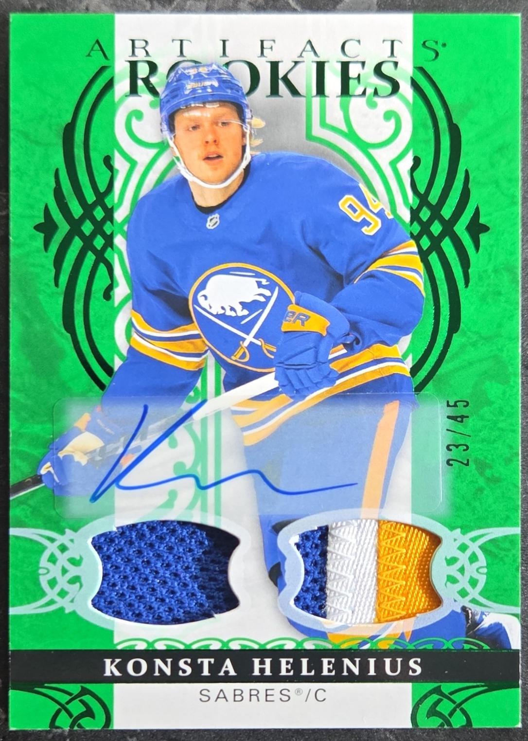 Konsta Helenius [Emerald Material Autograph] #174