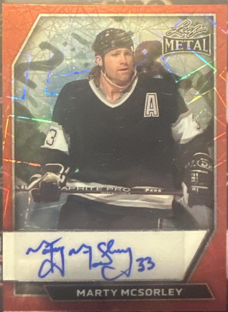 Marty McSorley [Lazer Red] #BA-MMS