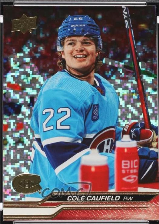 Cole Caufield [Speckled Rainbow Foil] #347