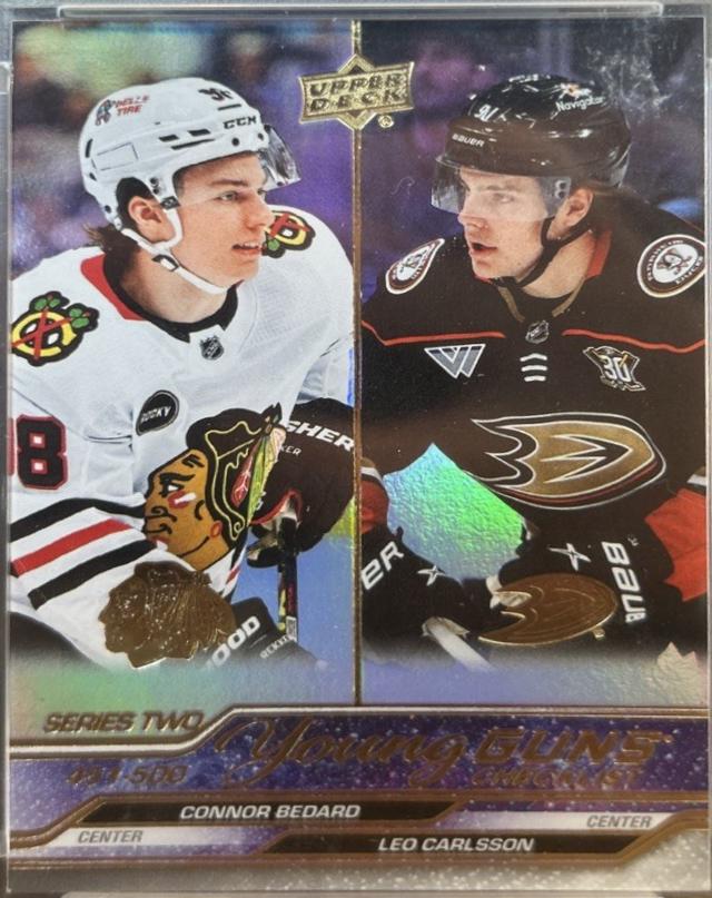 Connor Bedard / Leo Carlsson [Silver Foil] #500