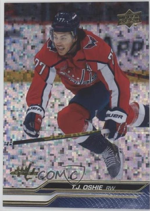 T.J. Oshie [Speckled Rainbow Foil] #438