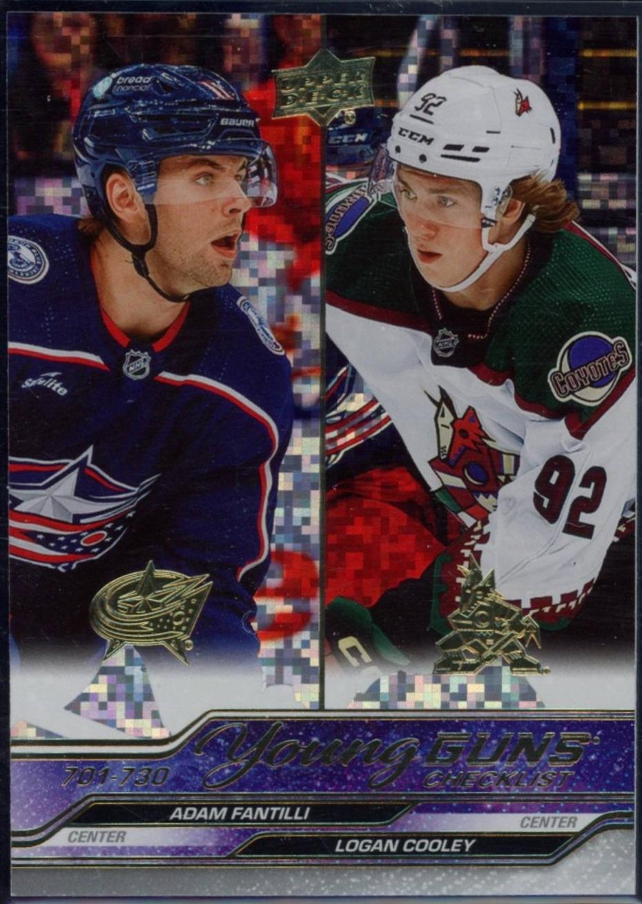 Young Guns Checklist [Speckled Rainbow Foil] #730
