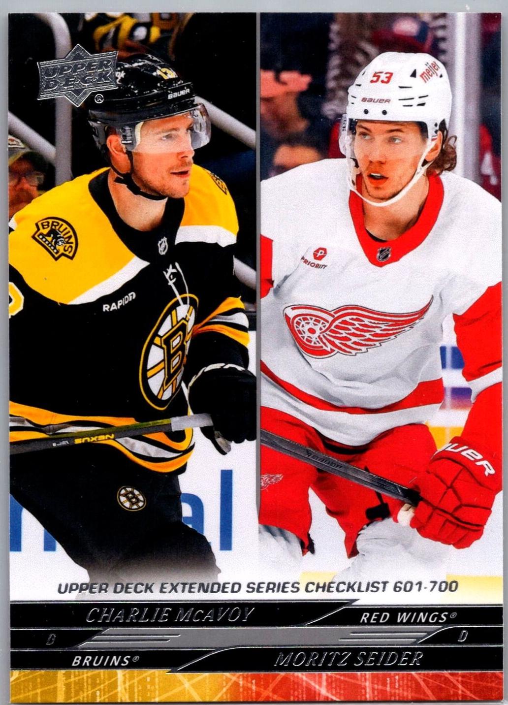 Charlie McAvoy / Moritz Seider [Speckled Rainbow] #700