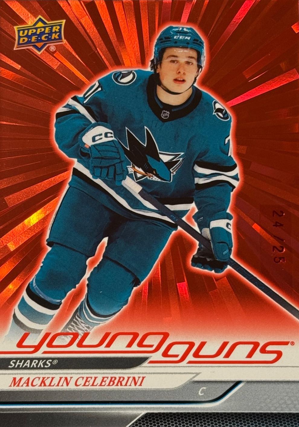 Macklin Celebrini [Outburst Red] #451