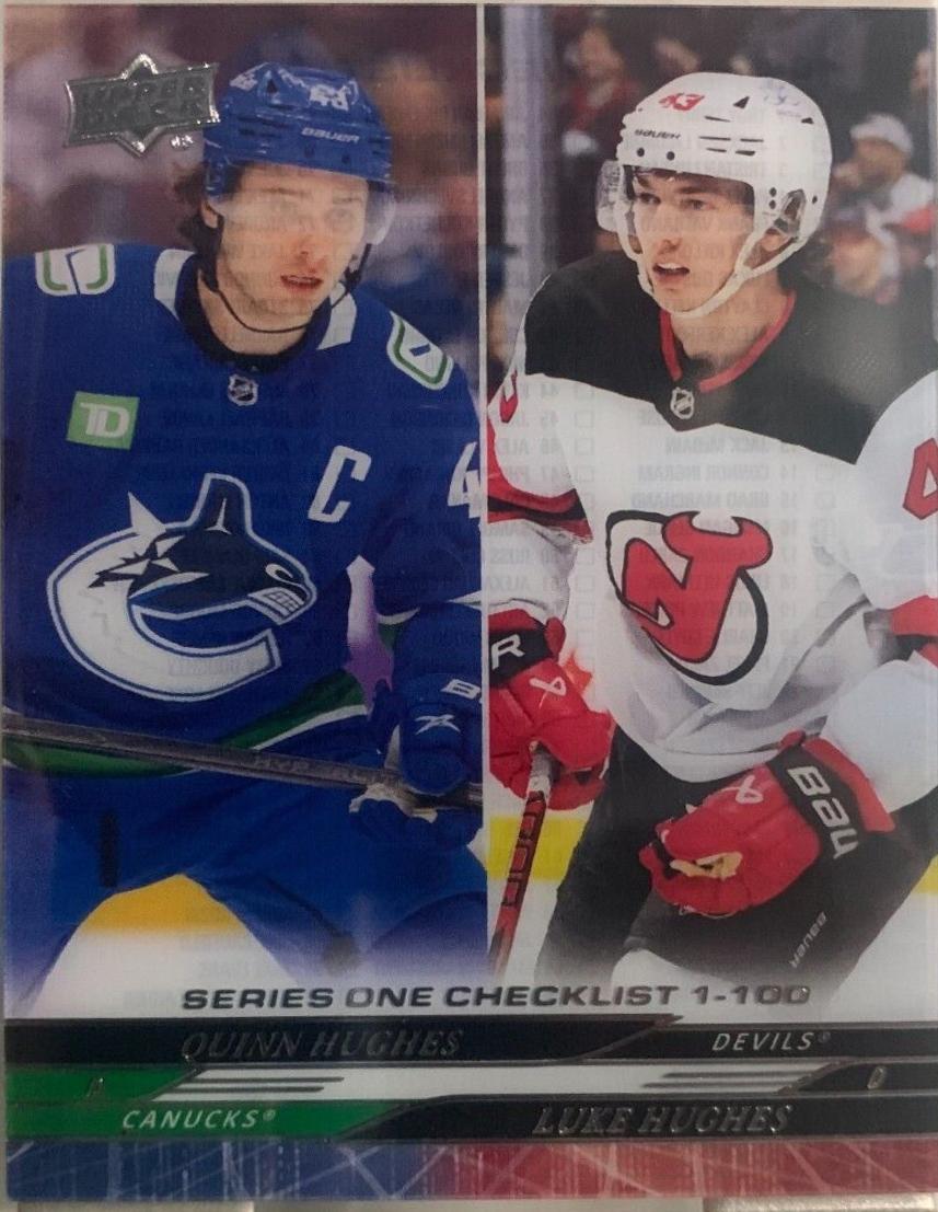 Quinn Hughes / Luke Hughes [Clear Cut] #199