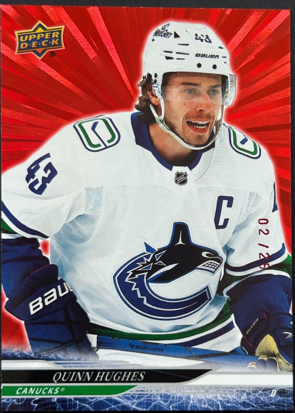 Quinn Hughes [Outburst Red] #176