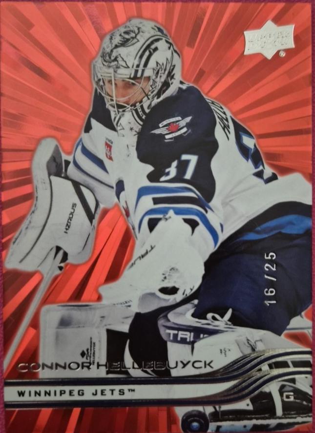 Connor Hellebuyck [Outburst Red] #194