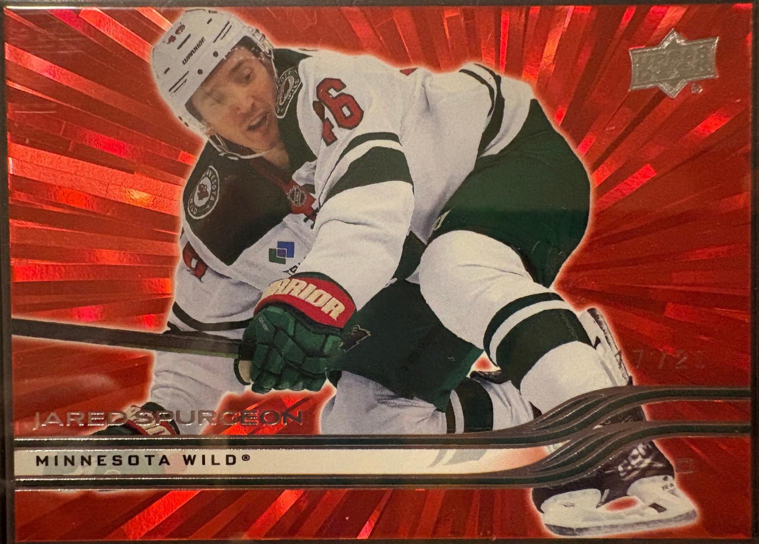 Jared Spurgeon [Outburst Red] #83