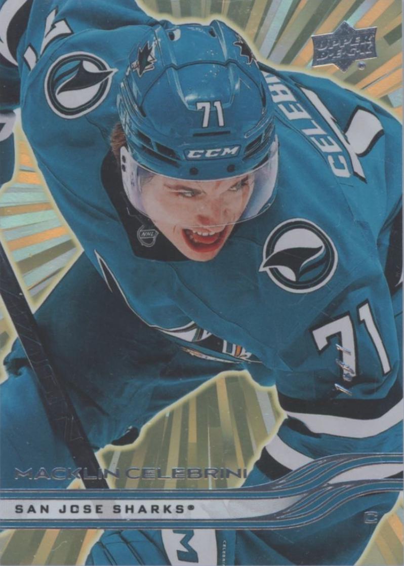 Macklin Celebrini [Outburst Gold] #136