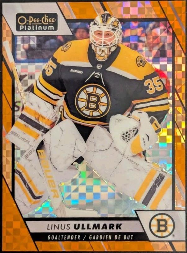 Linus Ullmark [Orange Checkers] #47