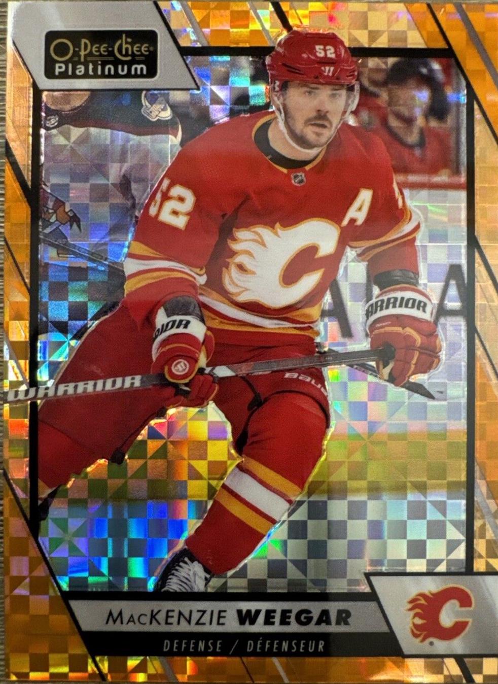 MacKenzie Weegar [Orange Checkers] #121