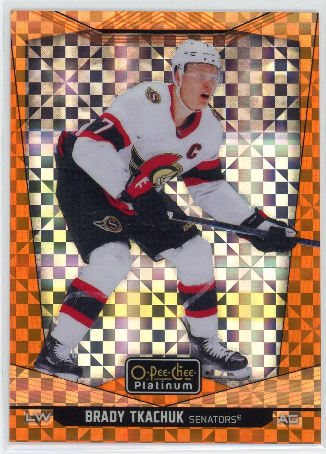 Brady Tkachuk [Orange Checkers] #16