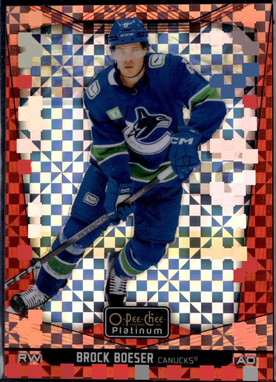 Brock Boeser [Orange Checkers] #125